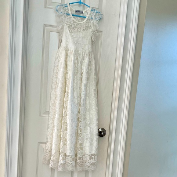 Only Little Once Ivory Lace Maxi Dress - Picture 1 of 5